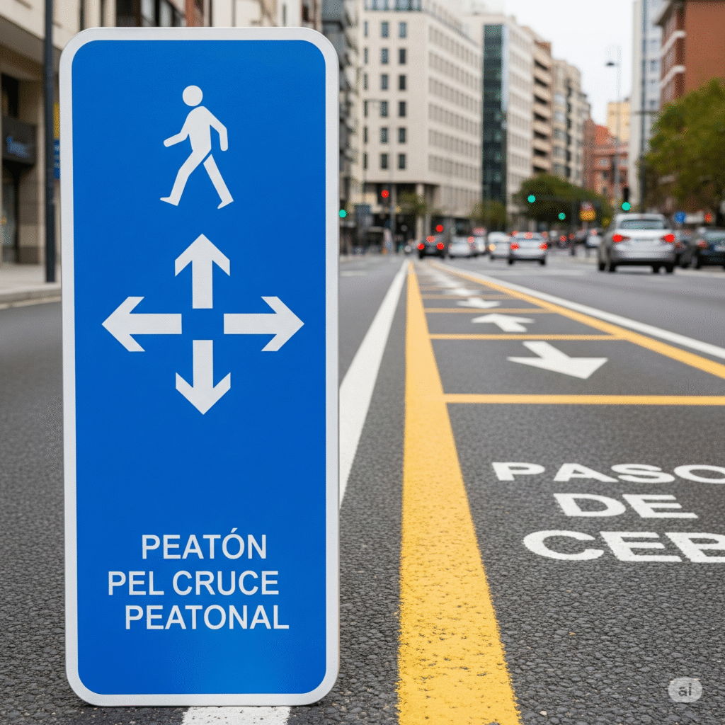 La Estrategia Silenciosa que Salva Vidas: Señalamiento Clave para Prevenir Accidentes Viales. 3 Señalética de seguridad vial: Una clara demarcación preventiva de línea de borde y señal de peligro lateral en una vía interurbana de Lima.