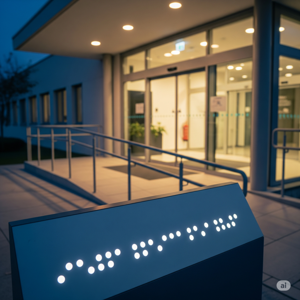 entrada accesible braille inclusion ccimasenalizaciones peru