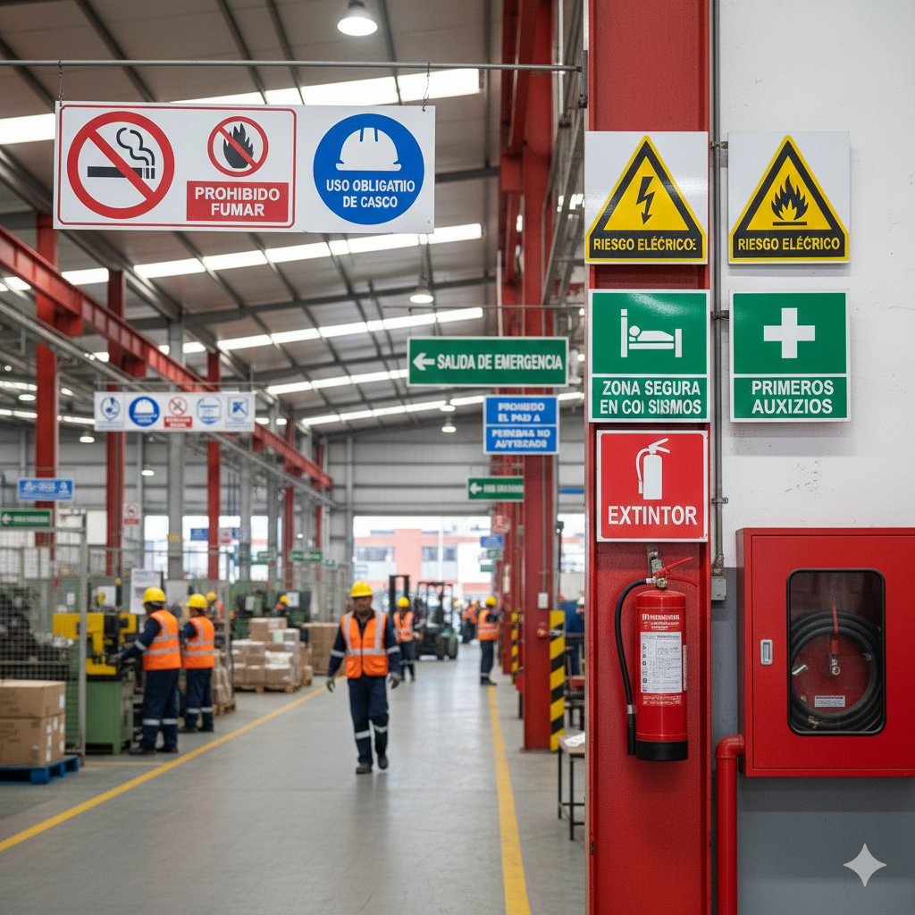 senales de seguridad industrial tipos ccimasenalizaciones peru