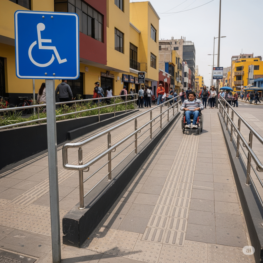 Señales en rampas de acceso 1 senales rampas acceso guia inclusion prevencion ccimasenalizaciones peru