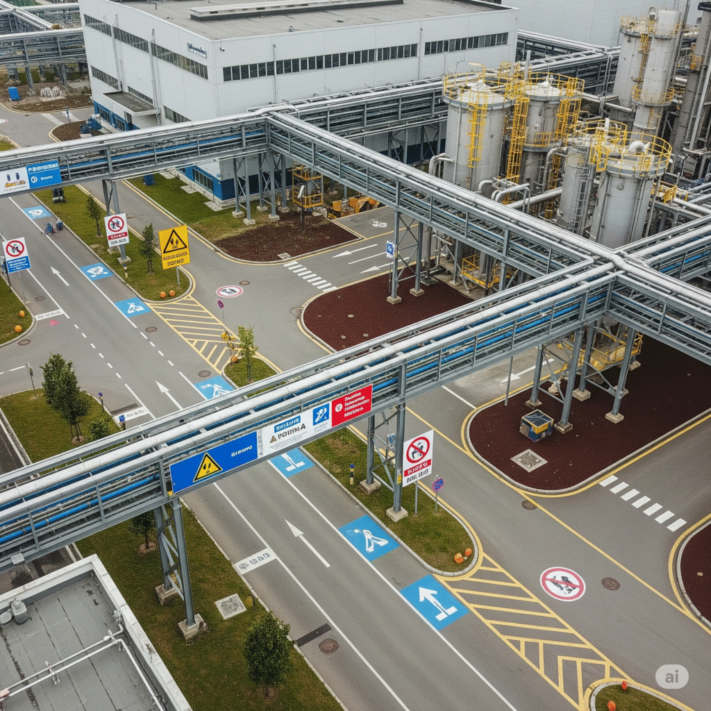 ¡No resbales! La guía definitiva sobre señales de piso húmedo que protege tu negocio en Lima y Arequipa. 4 señalización preventiva en pavimentos húmedos en zonas industriales de Lima