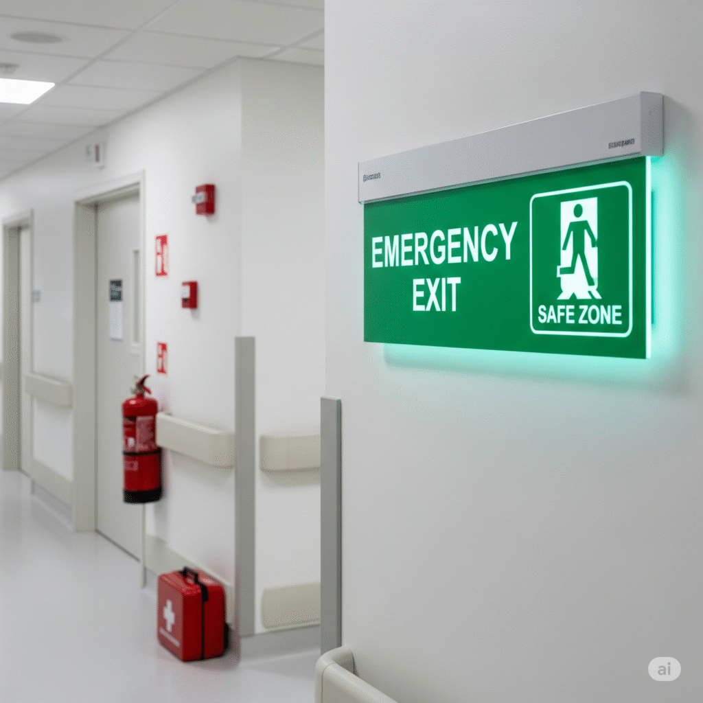 Señalética para hospitales 1 senaletica hospitales seguridad eficiencia ccimasenalizaciones peru