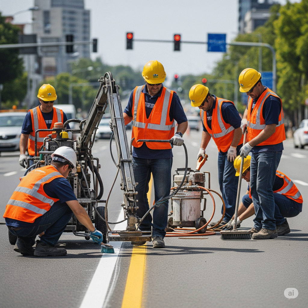 ciclo vida senal pintada mantenimiento vial ccimasenalizaciones peru 2