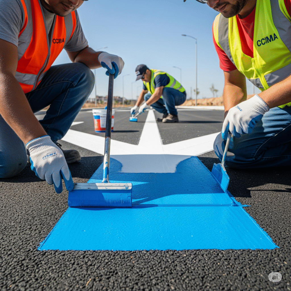 Demarcación en obras nuevas 1 demarcacion obras nuevas vias ccimasenalizaciones peru