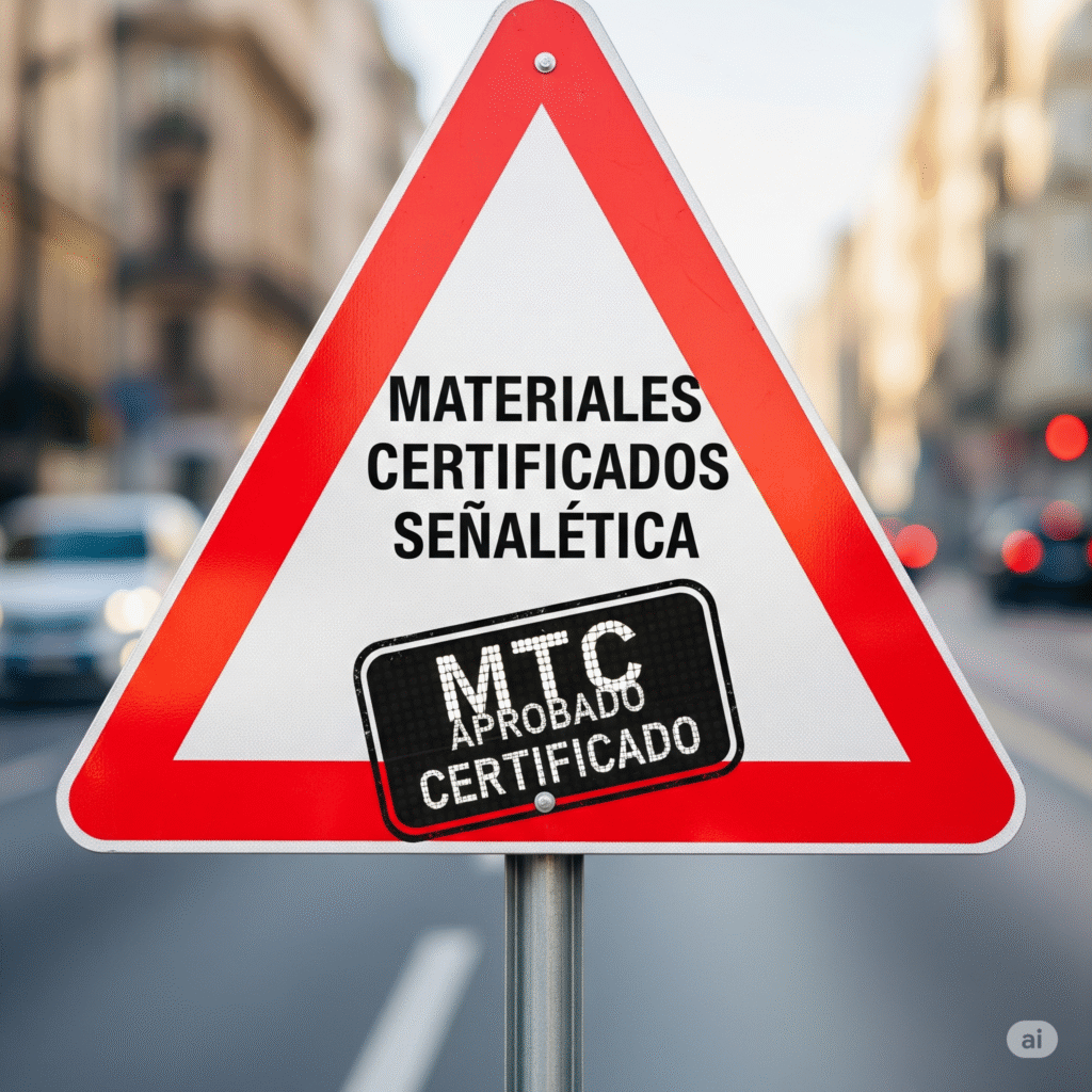 Materiales certificados señalética 1 materiales certificados senaletica garantia oficial ccimasenalizaciones peru