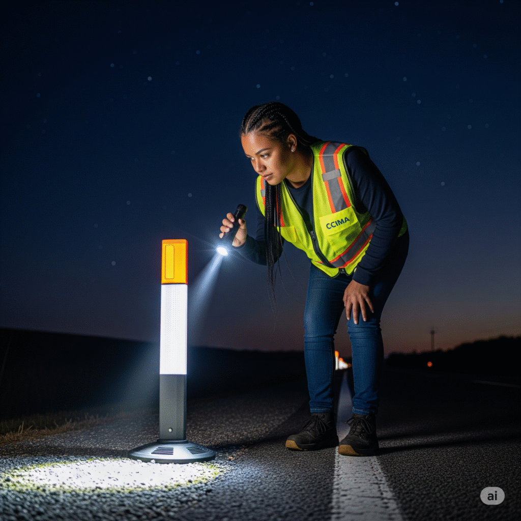 Señalización nocturna 1 senalizacion nocturna delineadores reflectivos ccimasenalizaciones peru