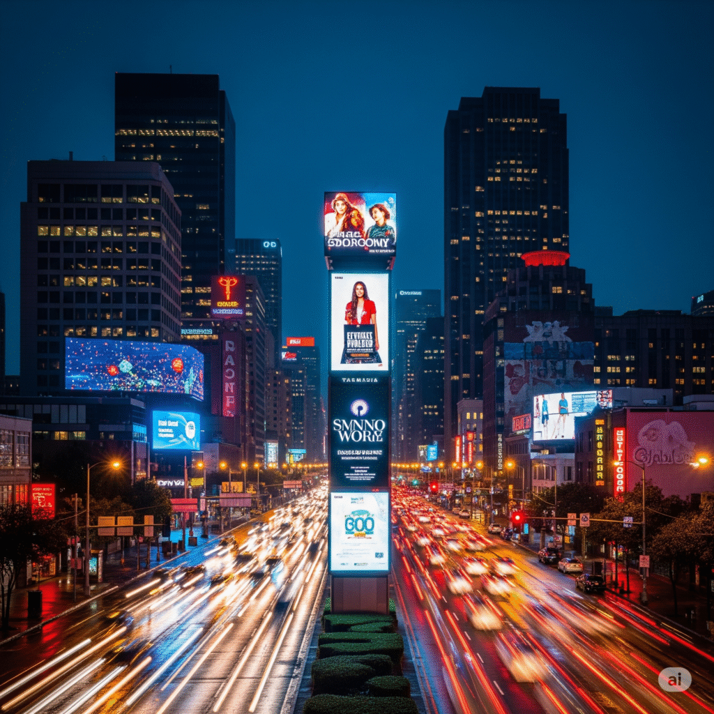 Brilla de Noche: Por qué la Iluminación LED es Crucial en Tótems 1 totems publicitarios led ccimasenalizaciones peru
