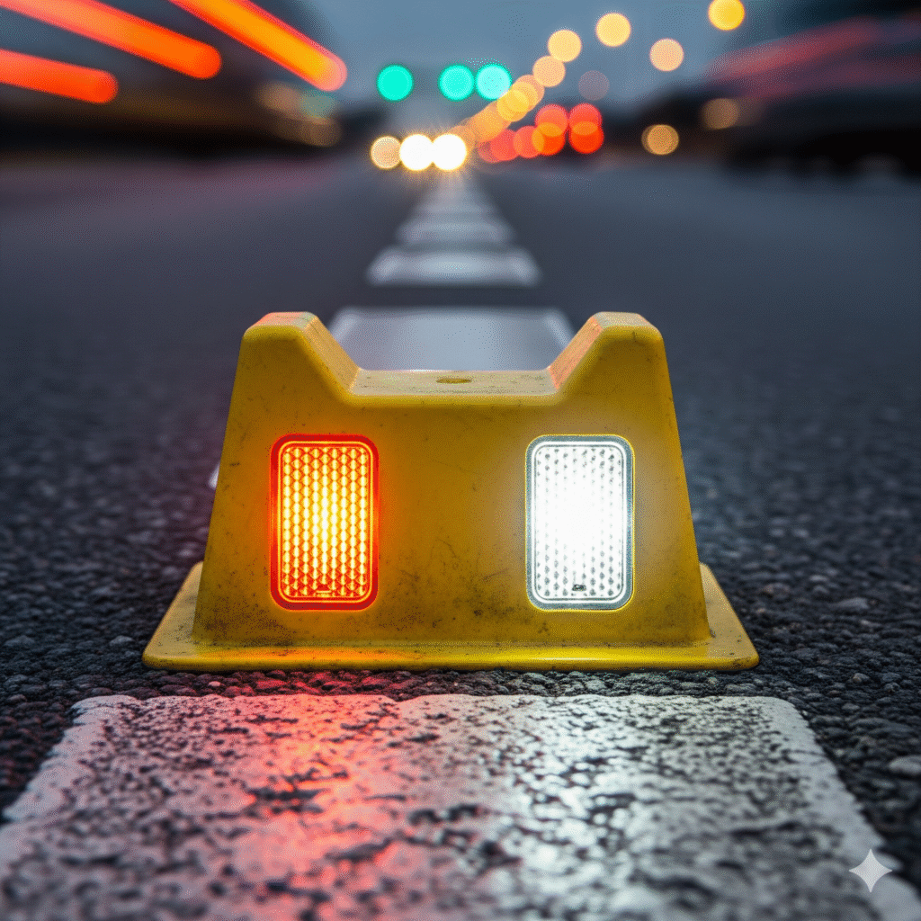 Visibilidad Extrema: Cómo las Tachas Reflectivas Protegen tu Camino 1 donde instalar tachas reflectivas seguridad ccimasenalizaciones peru