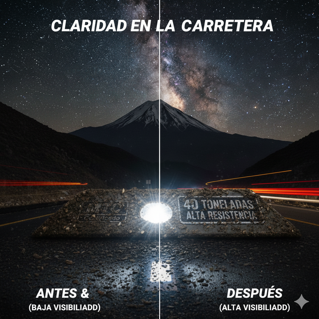 ¿Por Qué Fallan Antes de Tiempo? Los 3 Errores de Mantenimiento de Tachas Reflectivas que le Cuestan Miles a su Proyecto. 1 mantenimiento de tachas reflectivas peru ccimasenalizaciones peru