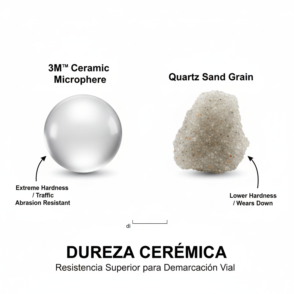 Composición química de la pintura base solvente para demarcación vial.