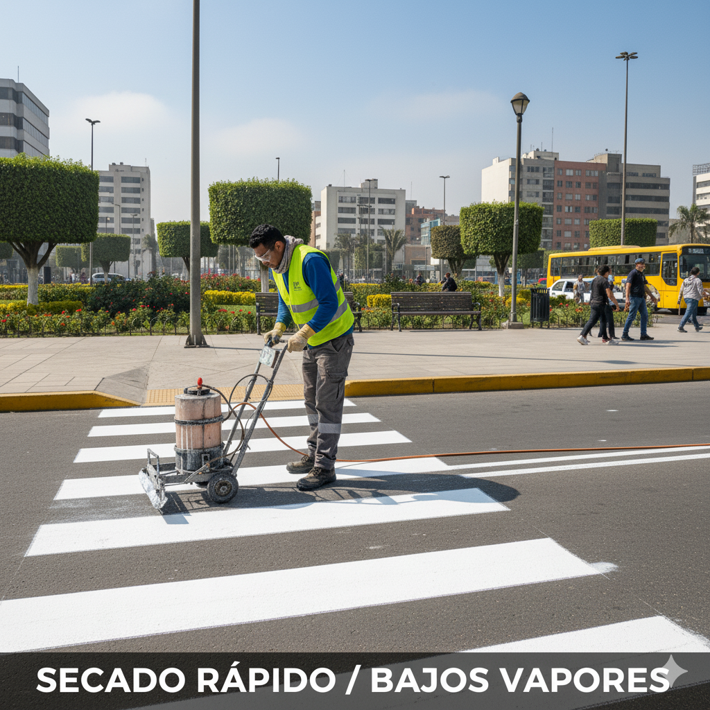 pintura hibrida demarcacion vial proyectos ccimasenalizaciones peru