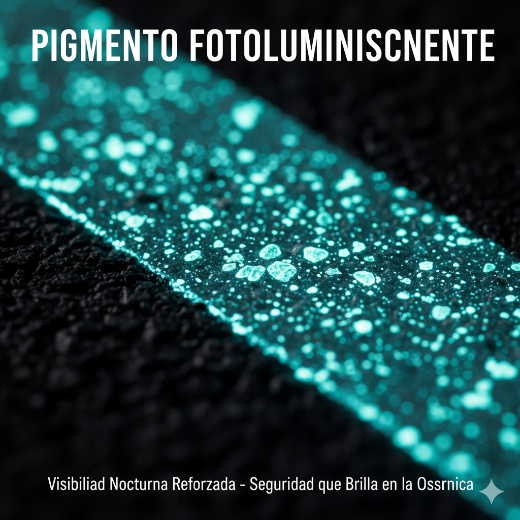 Más Allá de la Luz: Descubre la Demarcación Vial que Brilla Sola y Revoluciona la Seguridad en Carreteras Peruanas. 1 pintura vial fotoluminiscente visibilidad ccimasenalizaciones peru