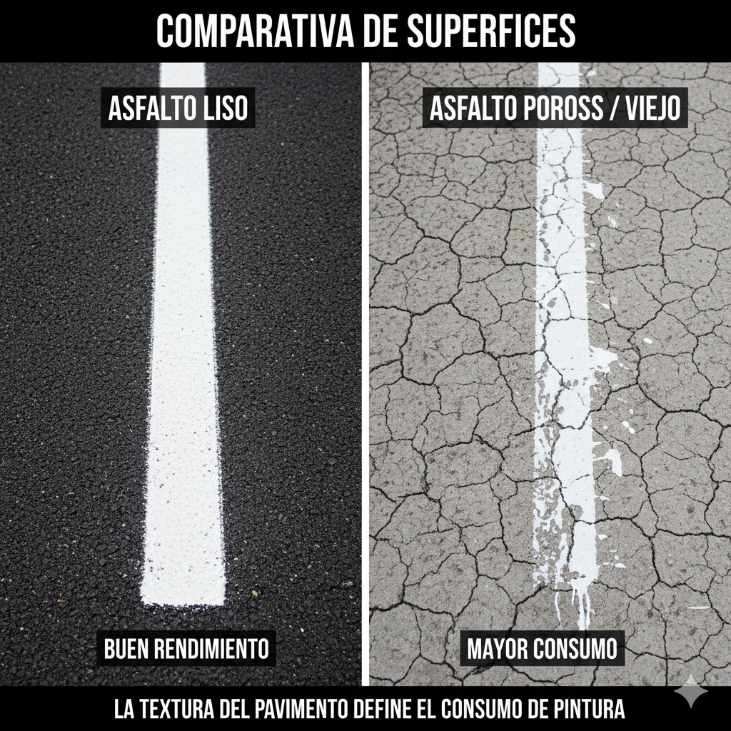 El Duelo de las Marcas: ¿Qué Pintura Vial te da la VICTORIA en Rendimiento y Ejecución Rápida? 3 rendimiento promedio (m²/galón) de la pintura demarcación vial Baum vs Sipa.