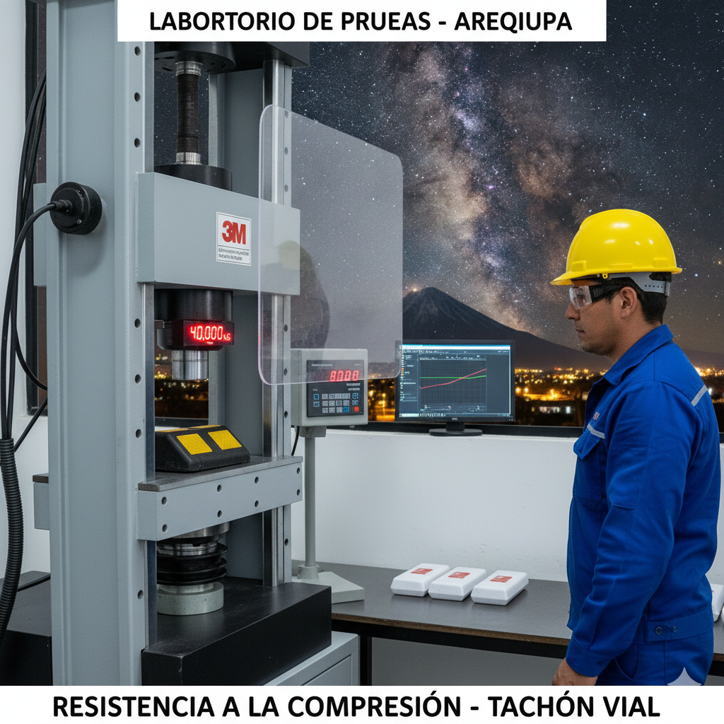 tachones viales materiales aluminio pvc ccimasenalizaciones peru