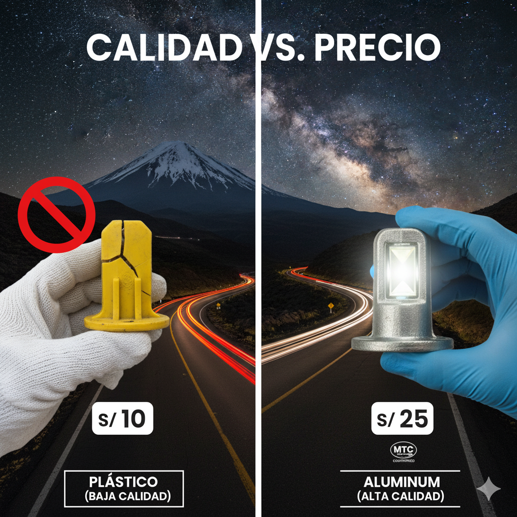¿S/ 3.00 o S/ 5.00 por Metro? Guía Rápida para Entender el Costo Real de Tachones Viales en Lima. 1 tachones viales precio lima guia costo ccimasenalizaciones peru