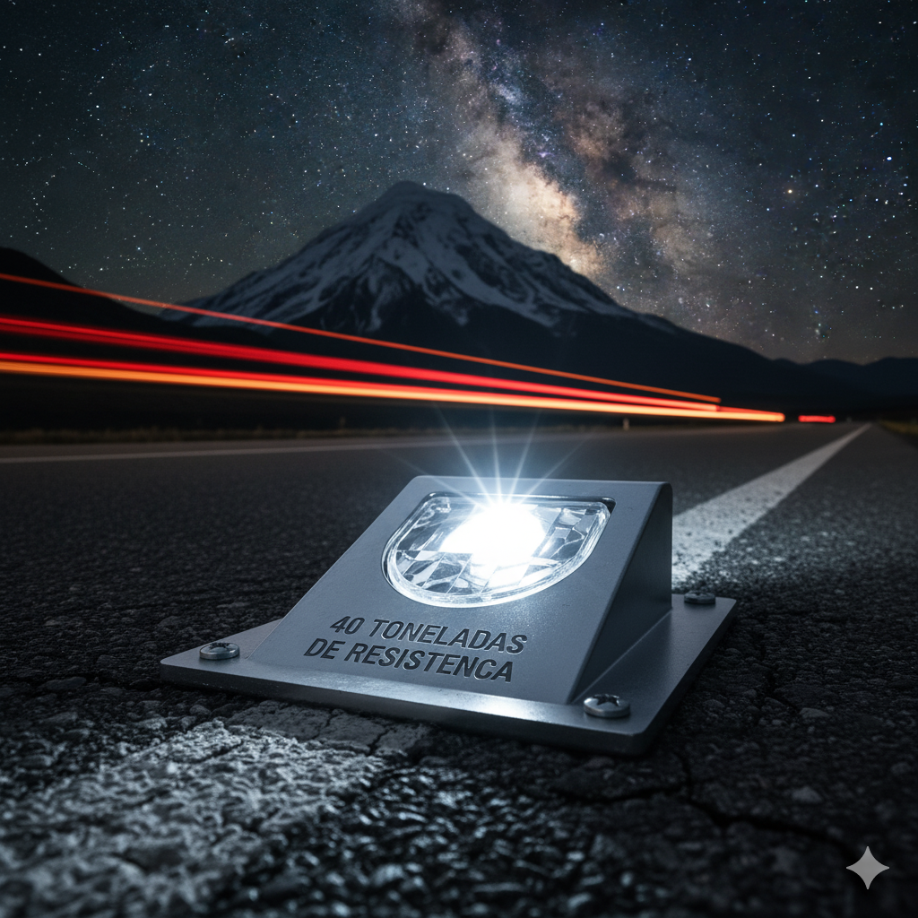 Guía de Supervivencia Nocturna: Cómo los Tachones Viales Reflectivos Hacen Visible lo Invisible en la carretera 1 tachones viales reflectivos visibilidad ccimasenalizaciones peru