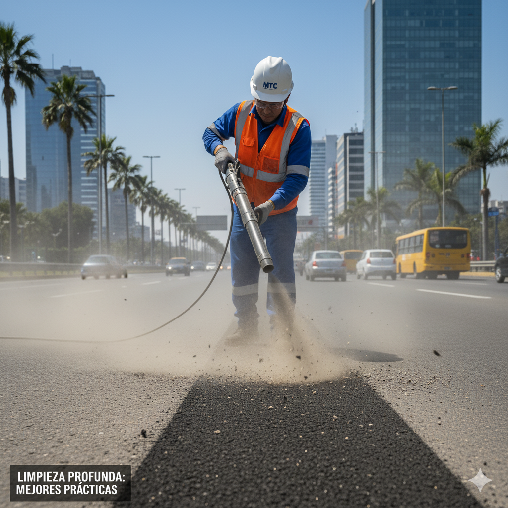 aplicacion de pintura para trafico guia ccimasenalizaciones peru