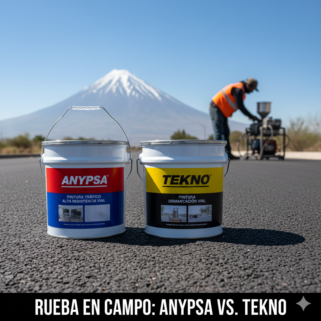 pintura trafico anypsa vs tekno comparativa ccimasenalizaciones peru