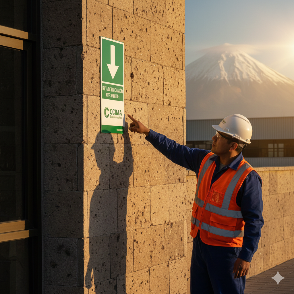 ¿Tu empresa pasaría una inspección de INDECI? La guía completa para auditar tu señalización de evacuación. 1 auditoria de senalizacion de evacuacion ccimasenalizaciones peru