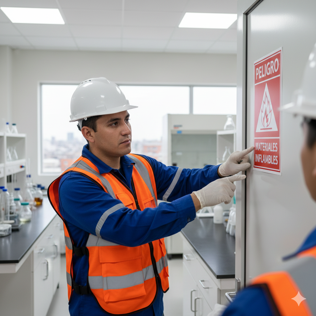 senal peligro materiales inflamables ccimasenalizaciones peru
