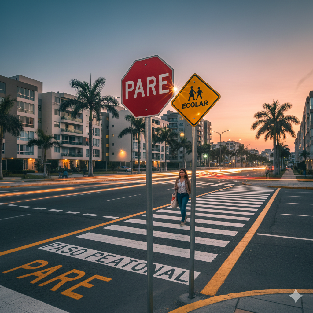 ¿Calles peligrosas? La guía definitiva de señales para que peatones y conductores regresen seguros a casa. 1 senalamientos para prevenir accidentes ccimasenalizaciones peru