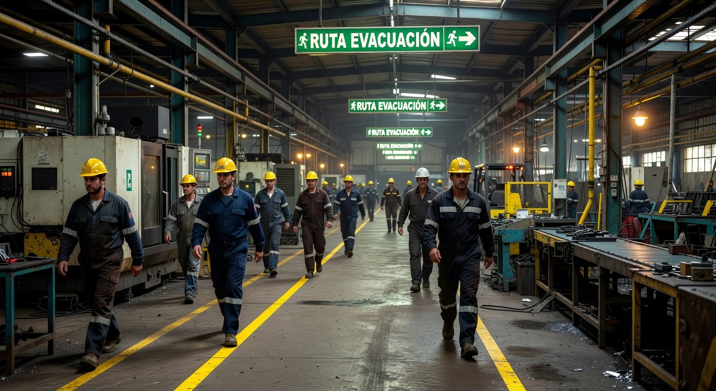 señales de emergencia en plantas industriales: Imagen principal