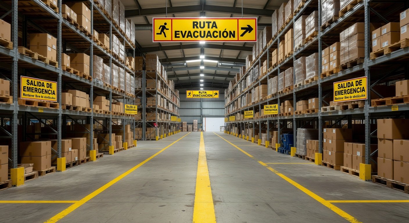 señalización de evacuación en centros logísticos: Imagen principal