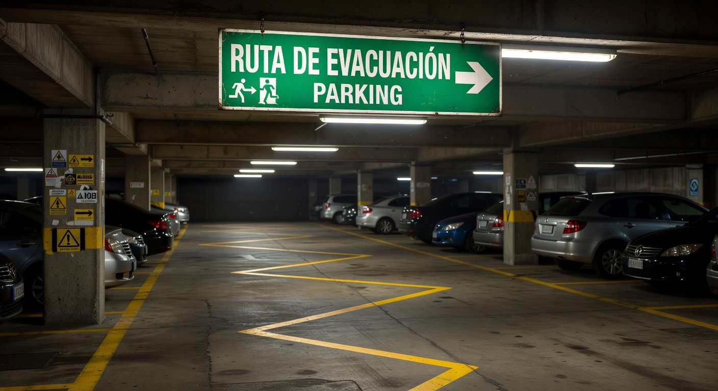 Señalización de evacuación en estacionamientos: Guía Técnica 2026 2 señalización de evacuación en estacionamientos: Imagen principal