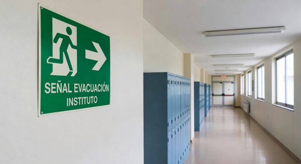 Señalización de Evacuación en Institutos: Guía de Seguridad Escolar 2026 1 Señalizacion evacuacion institutos Imprescindible 2026