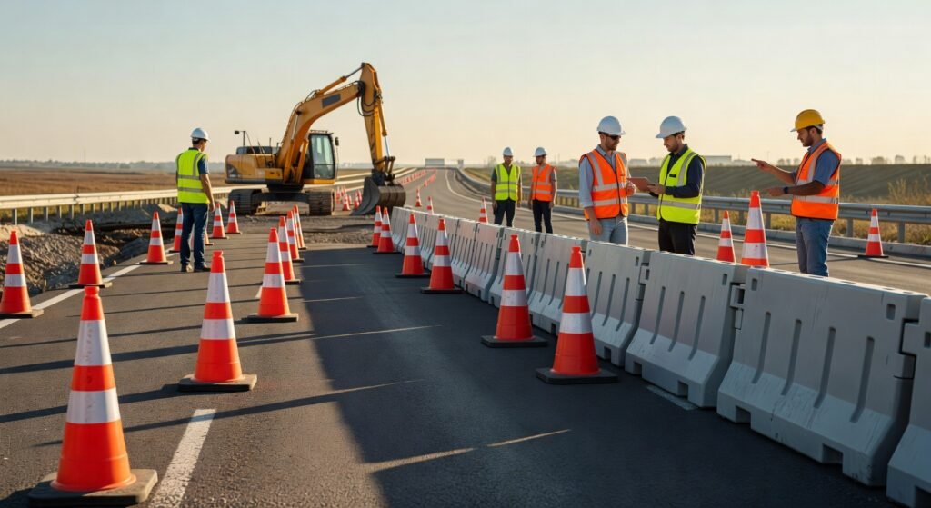 Cómo implementar conos y barreras en proyectos viales 2026: Imagen principal