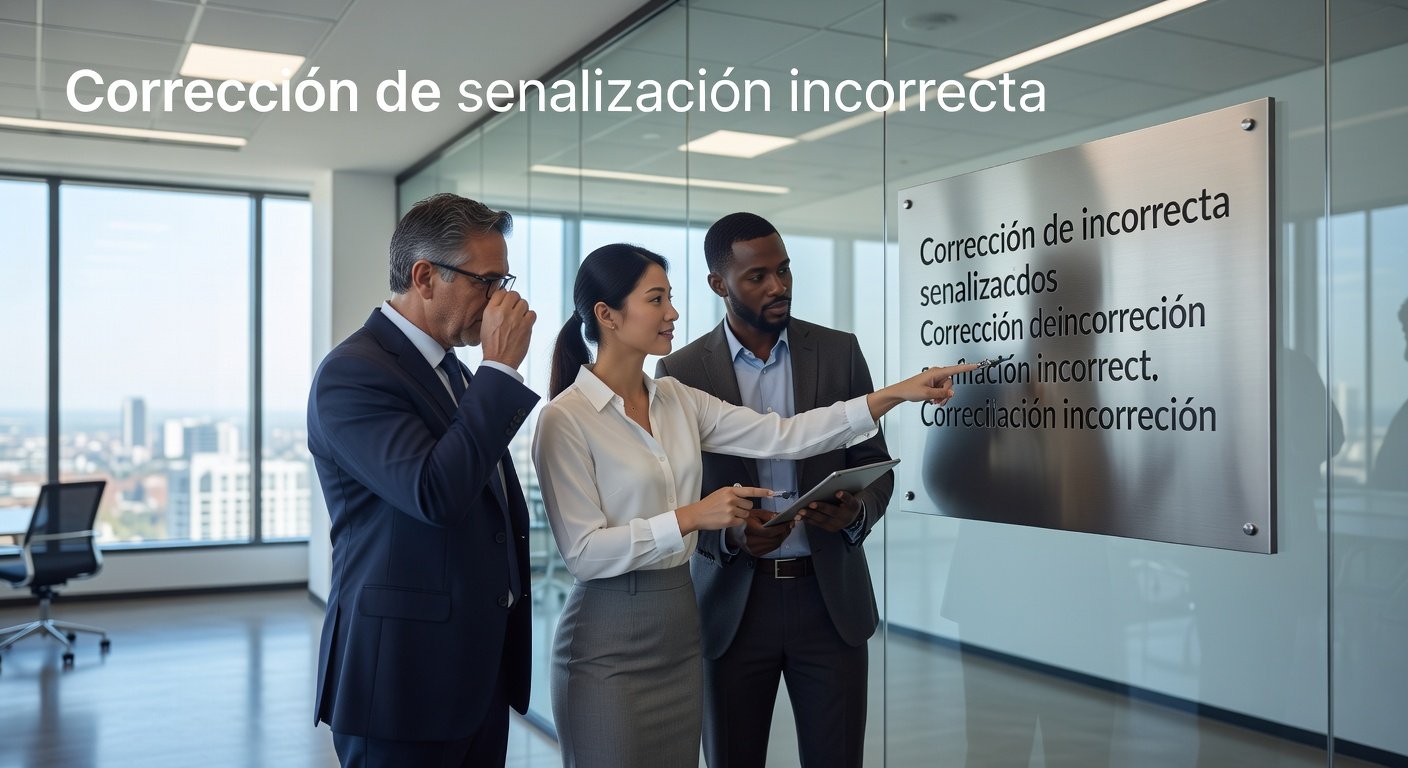 Corrección de señalización incorrecta: Imagen principal