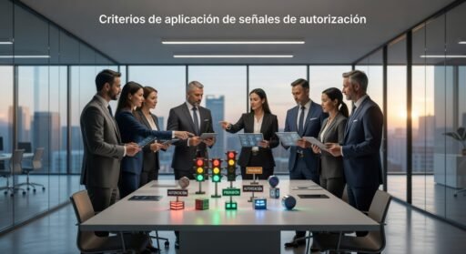 Criterios de aplicación de señales de autorización