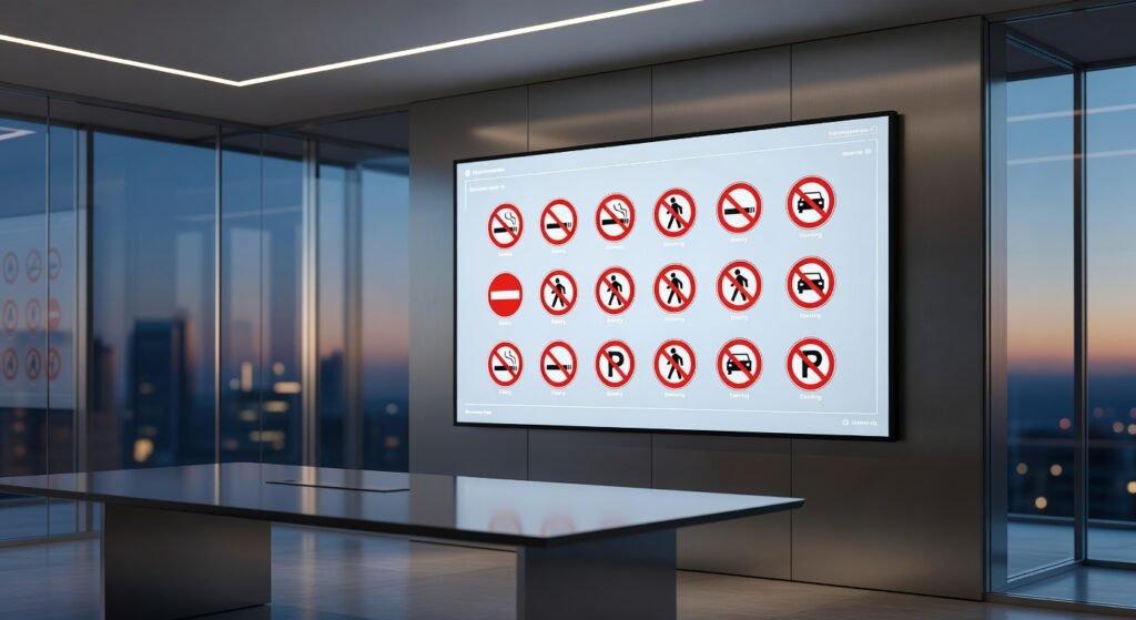 Criterios de aplicación de señales de prohibición