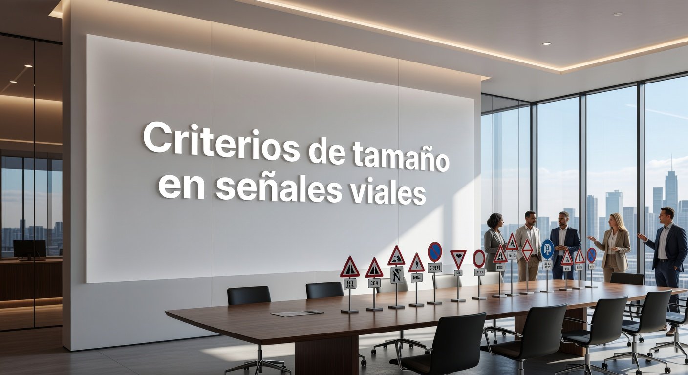 Criterios de tamaño en señales viales: Imagen principal