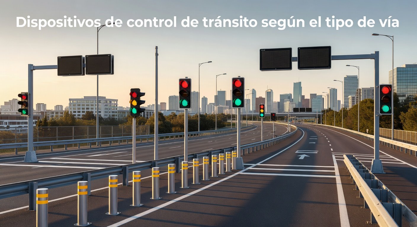 Dispositivos de control de tránsito según el tipo de vía: Imagen principal