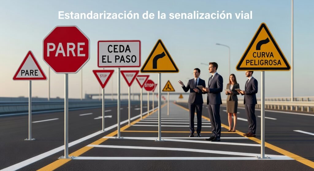 Estandarización de la señalización vial