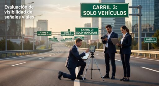 Evaluación de visibilidad de señales viales