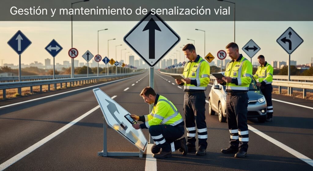 Gestión y mantenimiento de señalización vial