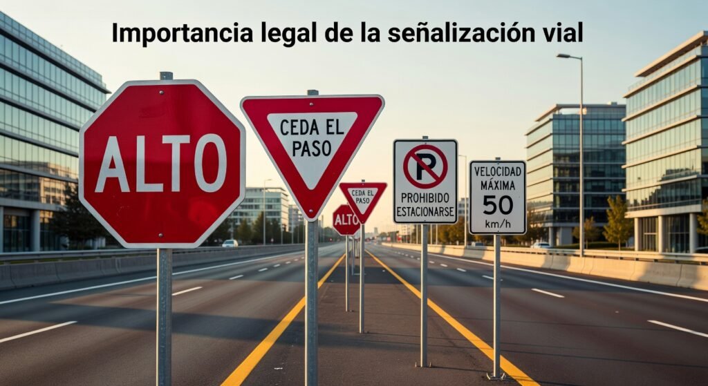 Importancia legal de la señalización vial