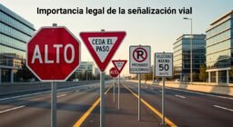 Importancia legal de la señalización vial