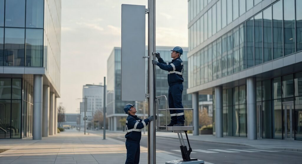 Instalación de señales verticales en zonas urbanas 1 Instalación de señales verticales en zonas urbanas