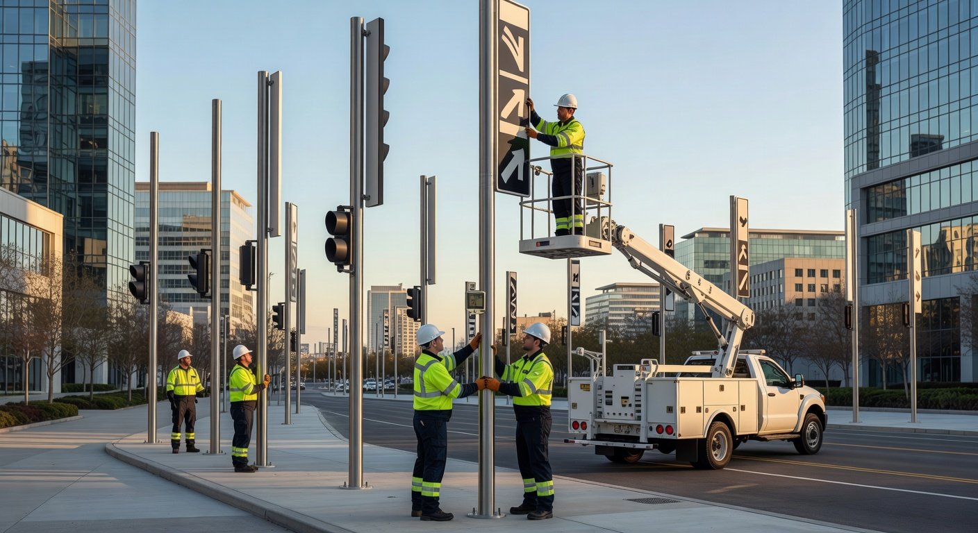 Instalación de señales verticales en zonas urbanas: Imagen principal