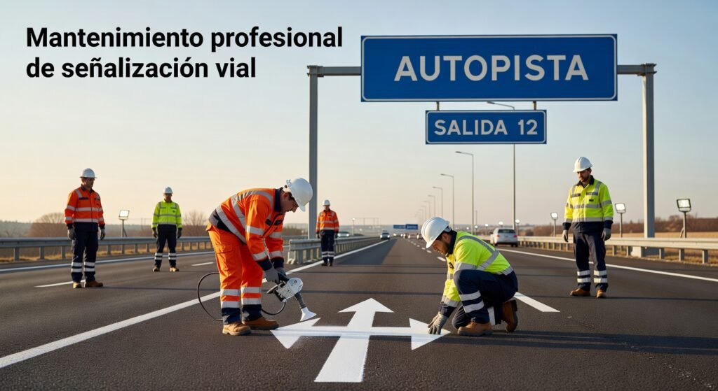Mantenimiento profesional de señalización vial
