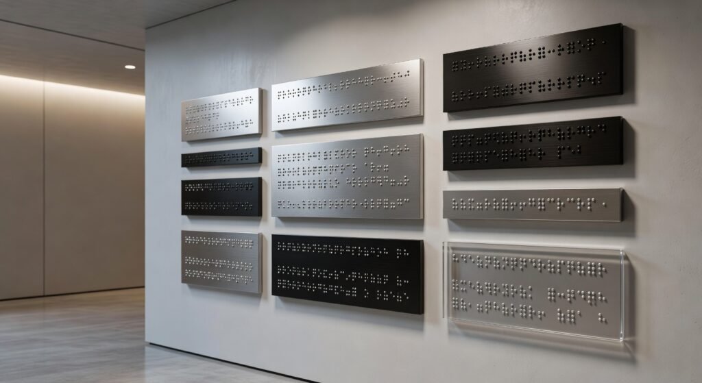 Placas braille: diseño y normativa
