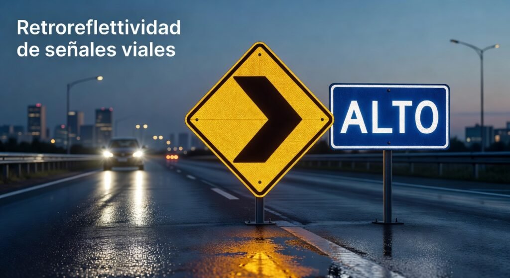 Retroreflectividad de señales viales