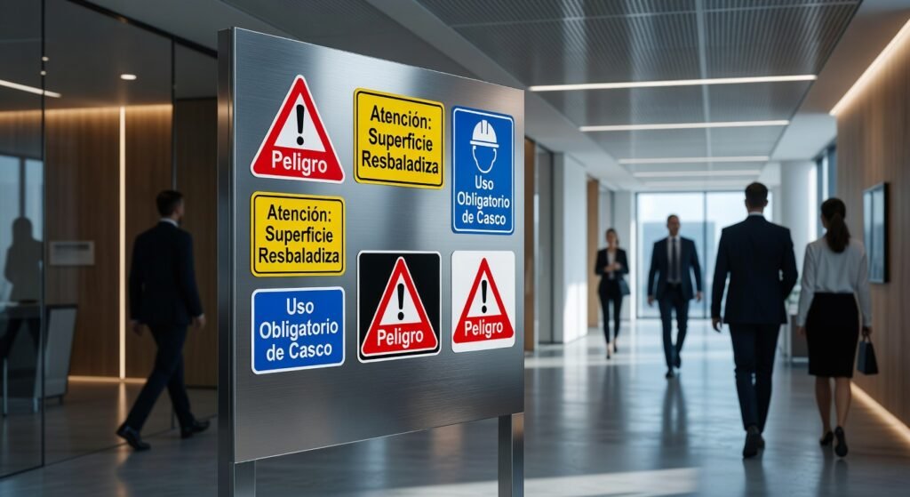 Señales de advertencia identificación normativa