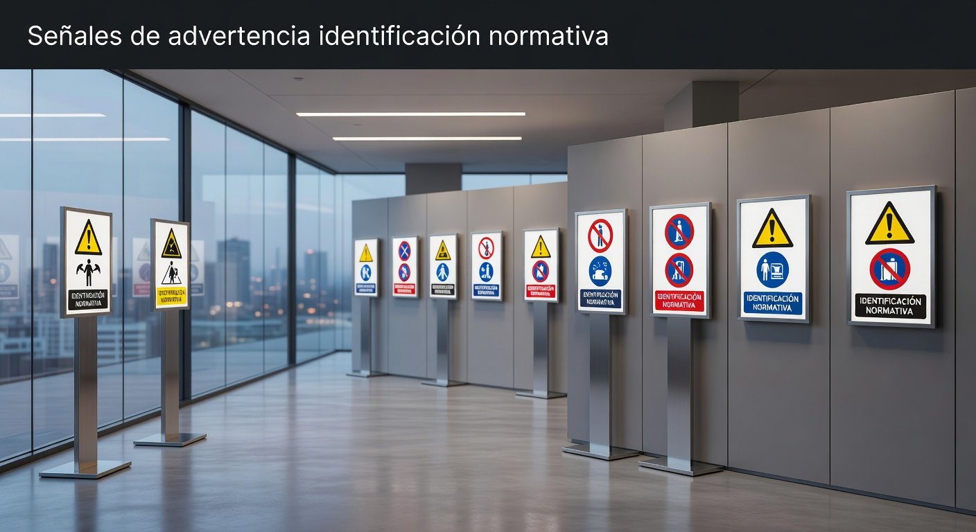 Señales de advertencia identificación normativa: Imagen principal