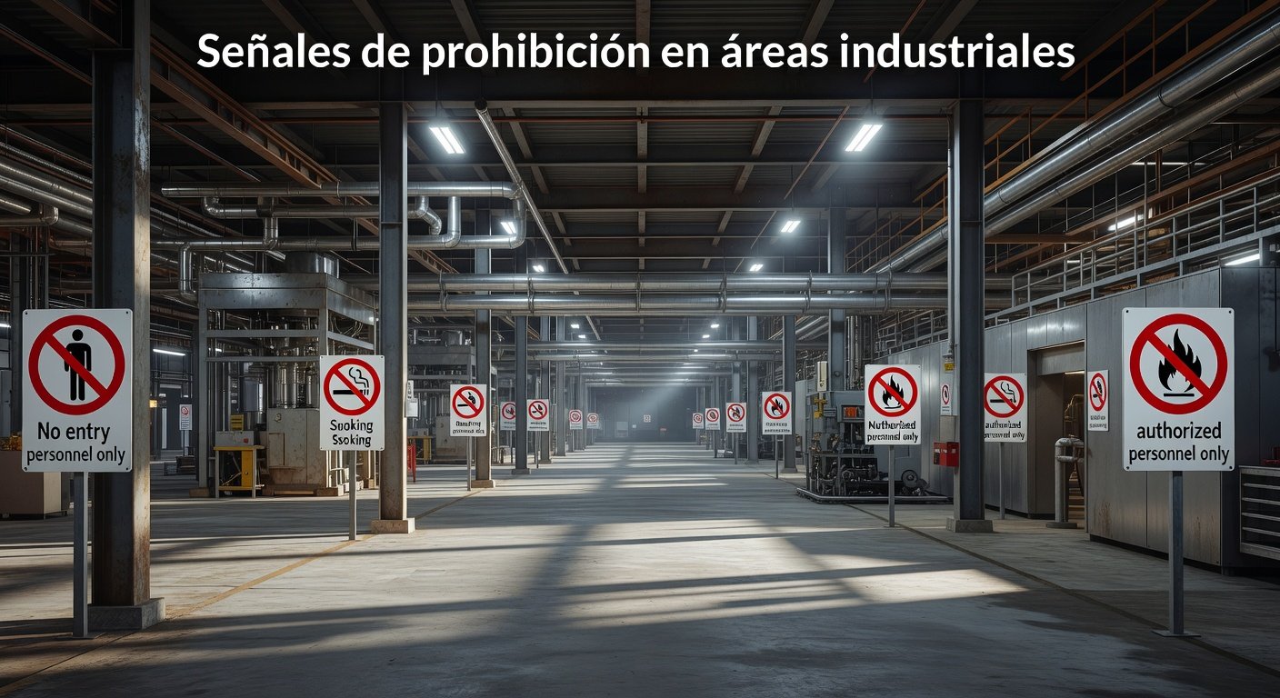 Señales de prohibición en áreas industriales: Imagen principal