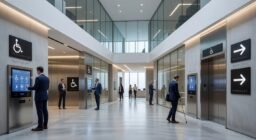Señalización accesible en edificios de múltiples recorridos