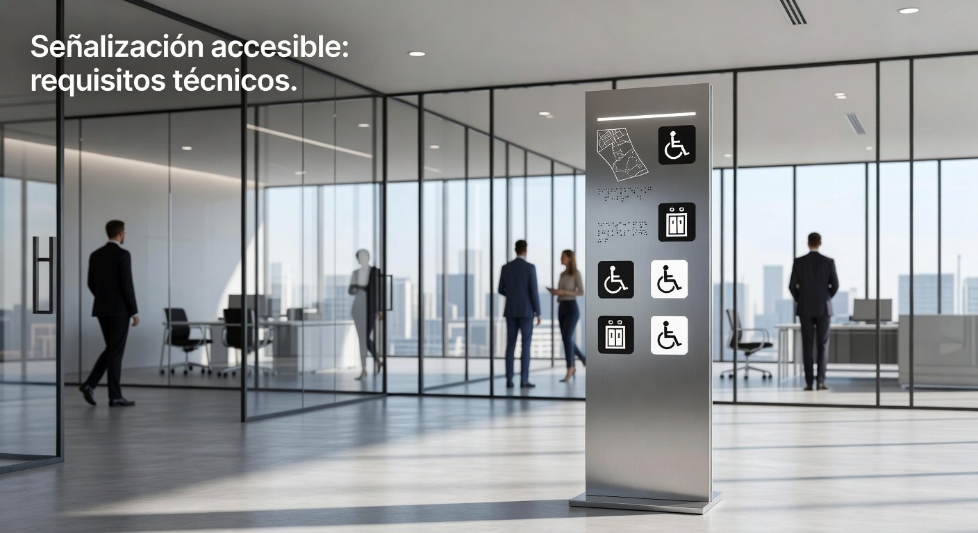 Señalización accesible: requisitos técnicos: Imagen principal